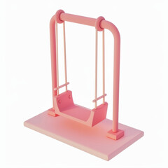 swing icon in 3D style on a white background