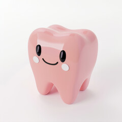 tooth icon in 3D style on a white background
