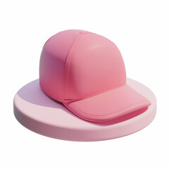 Fototapeta premium cap icon in 3D style on a white background