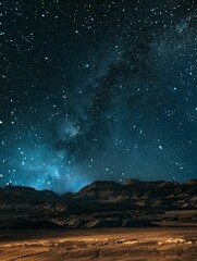 Fototapeta premium Cosmic Night Sky Background for Space Exploration Generative AI