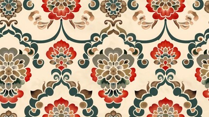 Obraz premium seamless floral pattern, tiled texture