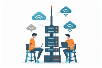 Digital transformation strategy meeting, integrating technology to streamline business processes and enhance productivity