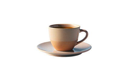 Obraz premium Isolated ceramic coffee cup with a handle, perfect for showcasing a hot beverage
