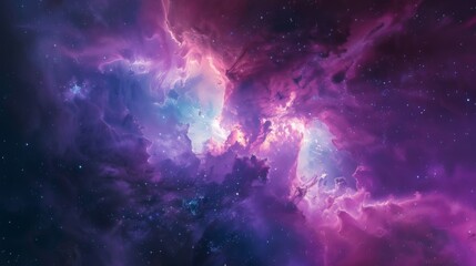 Naklejka premium Cosmos background with stardust, nebula and stars. Galaxy backdrop. Infinite universe, milky way