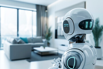 Modern smart home with AI technology