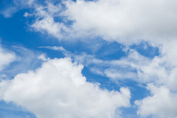 Obraz premium Blue sky with white cloud