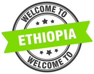 Welcome to Ethiopia stamp. Ethiopia round sign