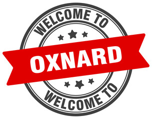 Welcome to Oxnard stamp. Oxnard round sign