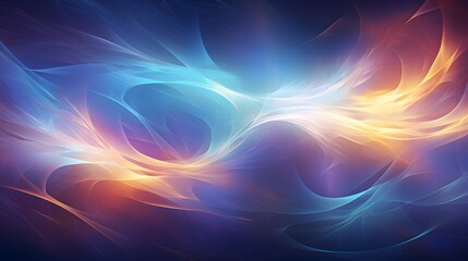 Obraz premium Two intertwined red and blue flames background. Digital art illustration. Generative AI.