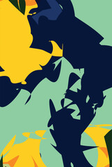 Abstract background with geometric shapes and lines. Vector illustration. Eps10