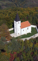 Fototapeta premium Chapel of St. Wolfgang in Vukovoj, Croatia