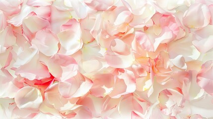 Obraz premium impressionist floral background with pastel pink rose petals romantic wedding wallpaper illustration