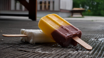 ice cream on the floor