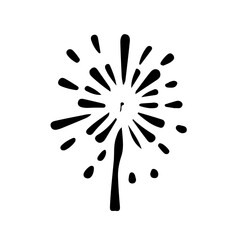 Fireworks vector Silhoutte