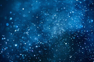 Obraz premium A blue sky with lots of stars and a few clouds