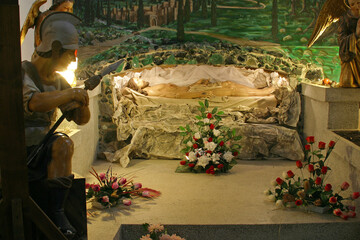 God's tomb in the parish church of the Assumption of the Virgin Mary in Pregrada, Croatia