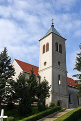 Fototapeta premium Parish church of the Exaltation of the Holy Cross in Kravarsko, Croatia