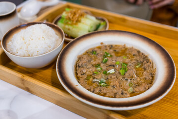 Steamed Pork Patty with mushroom