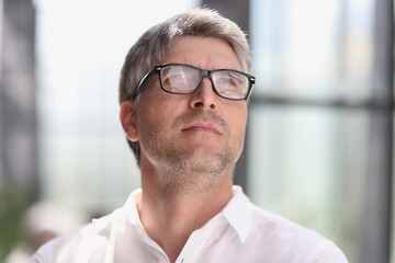 Fototapeta premium portrait of a successful businessman with glasses