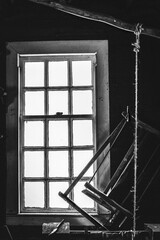 window in the old building