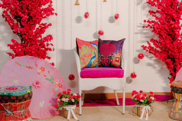 Beautiful romantic elegant wedding decor 