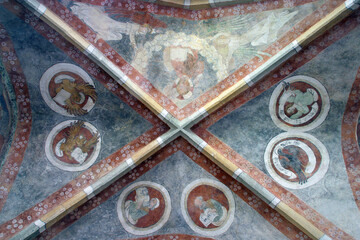 Fresco in the parish church of Saint Peter in Petrovina, Croatia