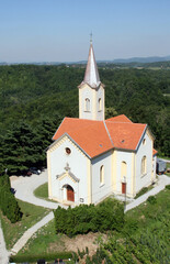 Fototapeta premium Parish Church of the Holy Three Kings in Kraljev Vrh, Croatia