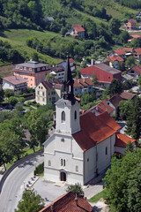 Obraz premium Parish Church of the Holy Trinity in Krapinske Toplice, Croatia