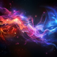 Fototapeta premium Cosmic Canvas: A Colorful Nebula