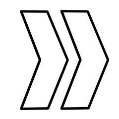 Arrow navigation of doodle icon