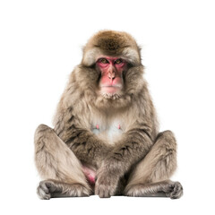 Obraz premium Snow japanese monkey