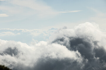 Fototapeta premium The sky is cloudy and the clouds are white