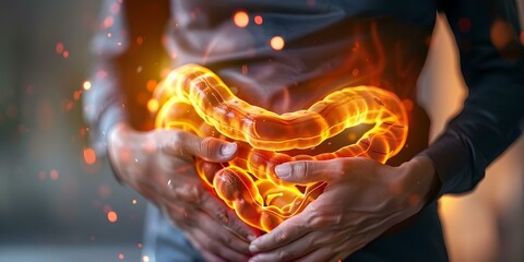 Gastroparesis: A condition that weakens stomach muscle contractions and affects the digestive system. Concept Digestive issues, Stomach problems, Slow digestion, Chronic illness