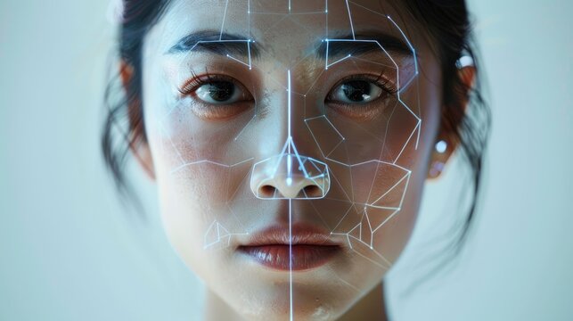 Facial movements in deepfake technology for face swapping or impersonation