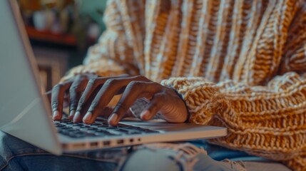 Laptop, hands, typing, student, education, report or essay writing, university exam study. Scholarship, college student working closeup and proposal, email/wifi keyboard