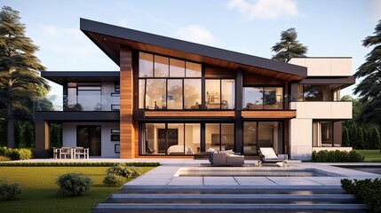 Obraz premium new family house