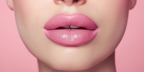 Obraz premium beautiful plump lips
