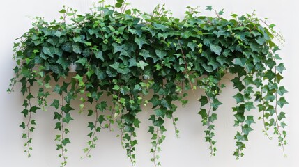 Fototapeta premium Collection of PNG. Green leaves Javanese treebine or Grape ivy. Jungle vine hanging ivy plant bush isolated on a transparent background. 