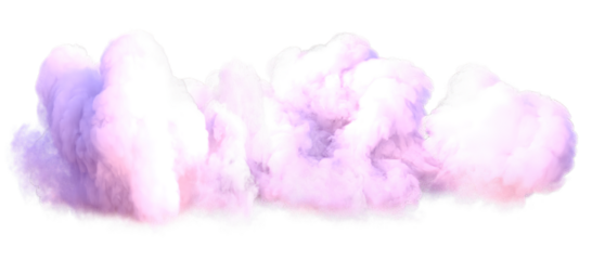 Realistic pink cloud