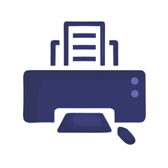 printer icon vector illustration