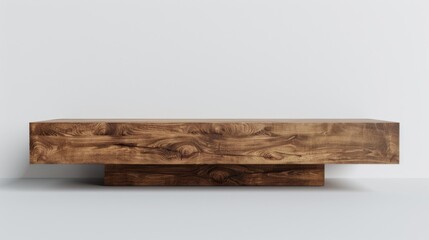 Fototapeta premium Sleek TV unit with a floating design, isolated on a white studio background
