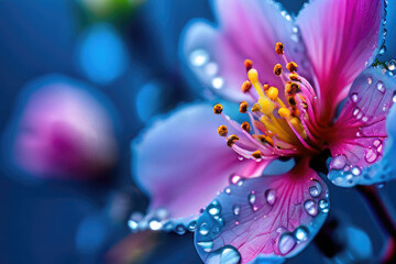 Generative AI The beauty of floral close-up, Beautiful view of sparkling blooming flowers close-up, the beautiful flowers close-up, The beauty of flowers blooming flowers in close view, closeup floral