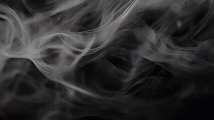 Fototapeta premium Black Background with Ash Smoke. Dark Background Screen Backdrop for any kind of graphic work. black background into a dynamic and visually stimulating piece