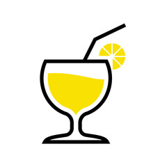 cocktail with lemon PNG