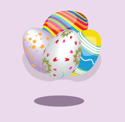 2D colored egg