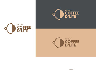 Coffee logo, cafe logo, coffee de'lite logo, Coffee delight logo, Al cafe logo, coffee shop logo, cup logo, coffee cup logo, 