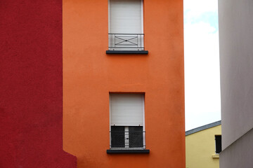 Bâtiment colorés en copropriété