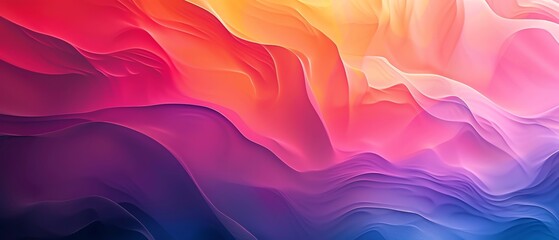 Obraz premium Abstract colorful gradient background with vibrant waves and fluid shapes, ideal for modern designs and artistic creations.