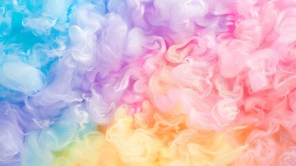 Fototapeta premium colours, colourful, rainbow, background, fluffy, purple, abstract, pink, texture, fantasy, pastel, wallpaper, illustration, blue, cloud, sky, soft, watercolor, light, bright, pattern, cloudscape, clou