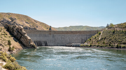 Hydroelectric dam on the Boise River
